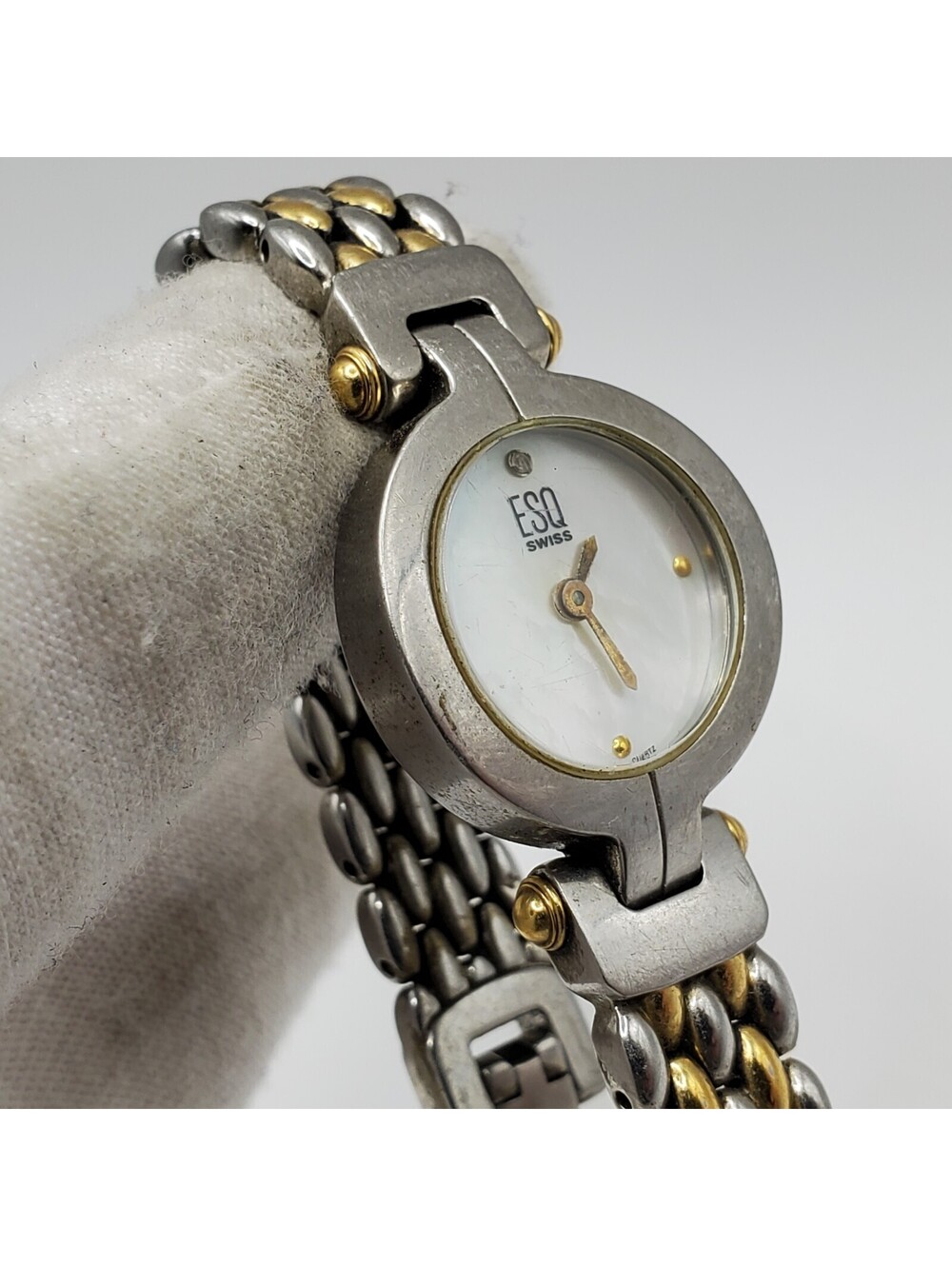 ESQ Swiss Quartz Watch Women MOP Dial For Parts Or Repair - Picture 13 of 16